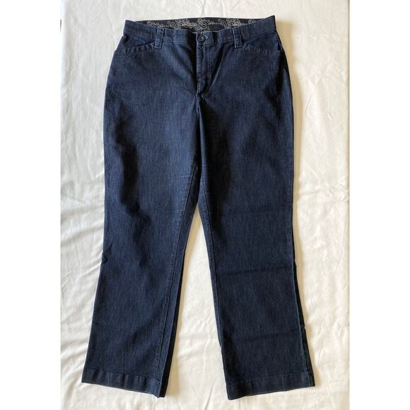 Lee Women's Straight Leg Jeans - Dark Blue - Picture 1 of 7